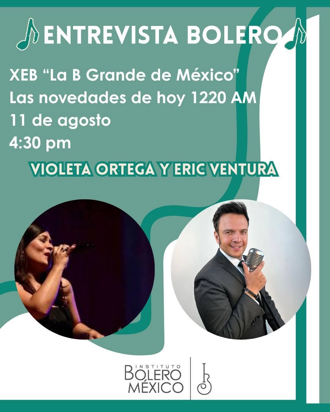 Entrevista Bolero: Violeta Ortega y Eric Ventura