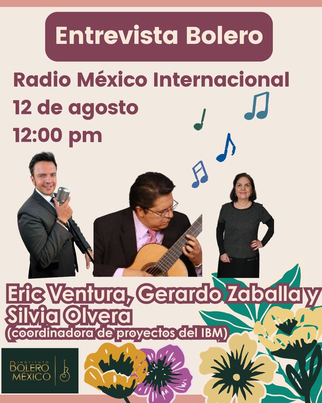 Entrevista Bolero: Eric Ventura, Gerardo Zaballa y Silvia Olvera